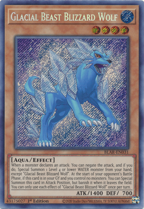 Glacial Beast Blizzard Wolf [BLAR-EN031] Secret Rare - POKÉ JEUX