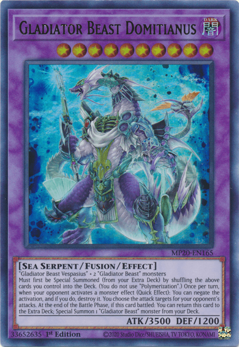 Gladiator Beast Domitianus [MP20-EN165] Ultra Rare - POKÉ JEUX