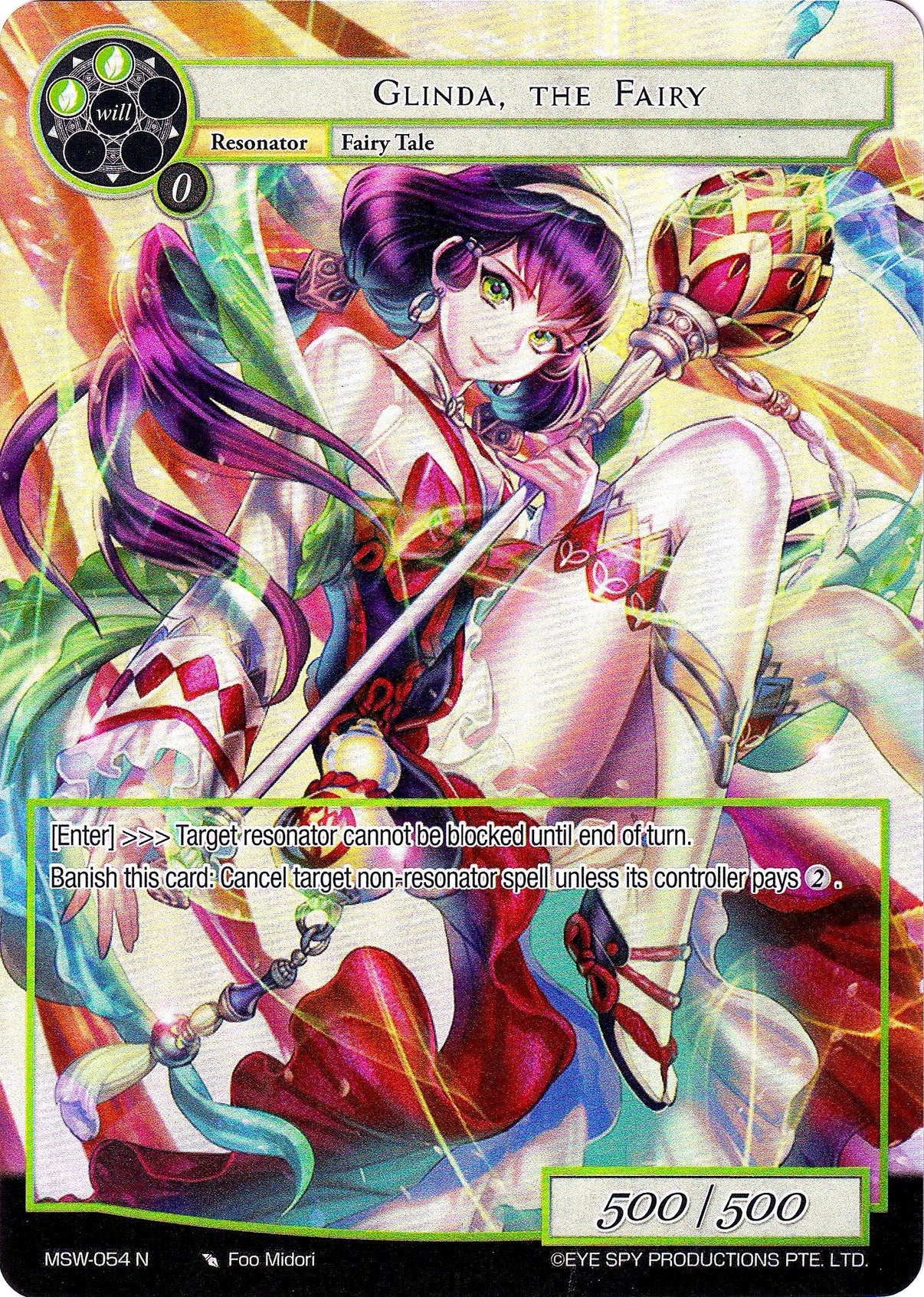 Glinda, the Fairy (Full Art) (MSW-054) [The Magic Stone War - Zero] - POKÉ JEUX
