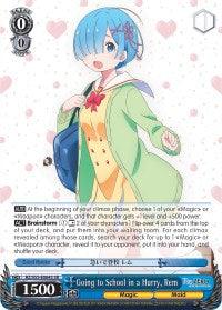 Going to School in a Hurry, Rem (RZ/S55-E064S SR) [Re:ZERO Vol.2] - POKÉ JEUX