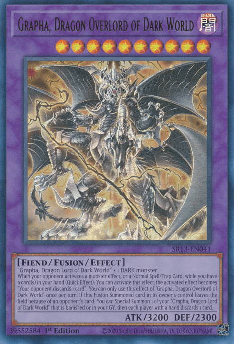 Grapha, Dragon Overlord of Dark World [SR13-EN041] Ultra Rare - POKÉ JEUX