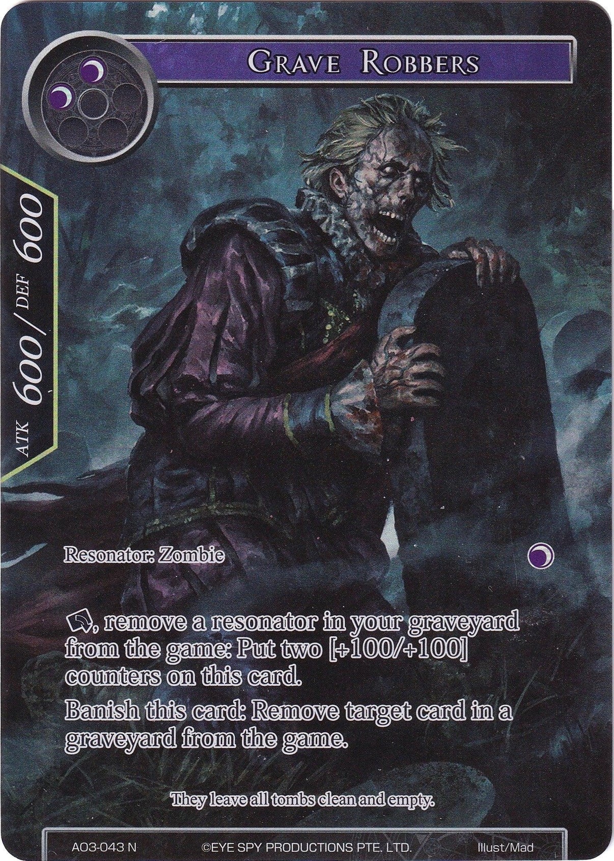 Grave Robbers (Full Art) (AO3-043) [Alice Origin III] - POKÉ JEUX