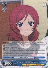 Great at Singing, Maki (LL/W24-E079 R) [Love Live!] - POKÉ JEUX