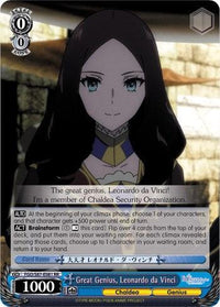 Great Genius, Leonardo da Vinci (FGO/S87-E081 RR) [Fate/Grand Order THE MOVIE Divine Realm of the Round Table: Camelot] - POKÉ JEUX