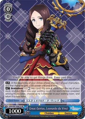 Great Genius, Leonardo da Vinci (FGO/S87-E081S SR) [Fate/Grand Order THE MOVIE Divine Realm of the Round Table: Camelot] - POKÉ JEUX