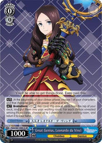 Great Genius, Leonardo da Vinci (FGO/S87-E081S SR) [Fate/Grand Order THE MOVIE Divine Realm of the Round Table: Camelot] - POKÉ JEUX