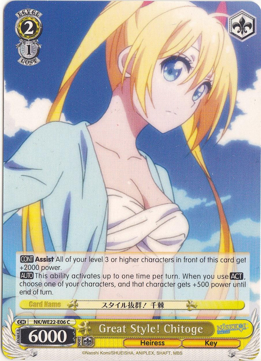 Great Style! Chitoge (NK/WE22-E06) [NISEKOI Extra Booster] - POKÉ JEUX