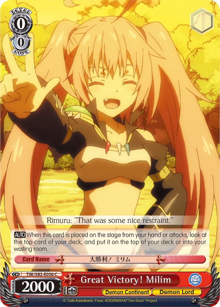 Great Victory! Milim (TSK/S82-E056 C) [That Time I Got Reincarnated as a Slime Vol.2] - POKÉ JEUX