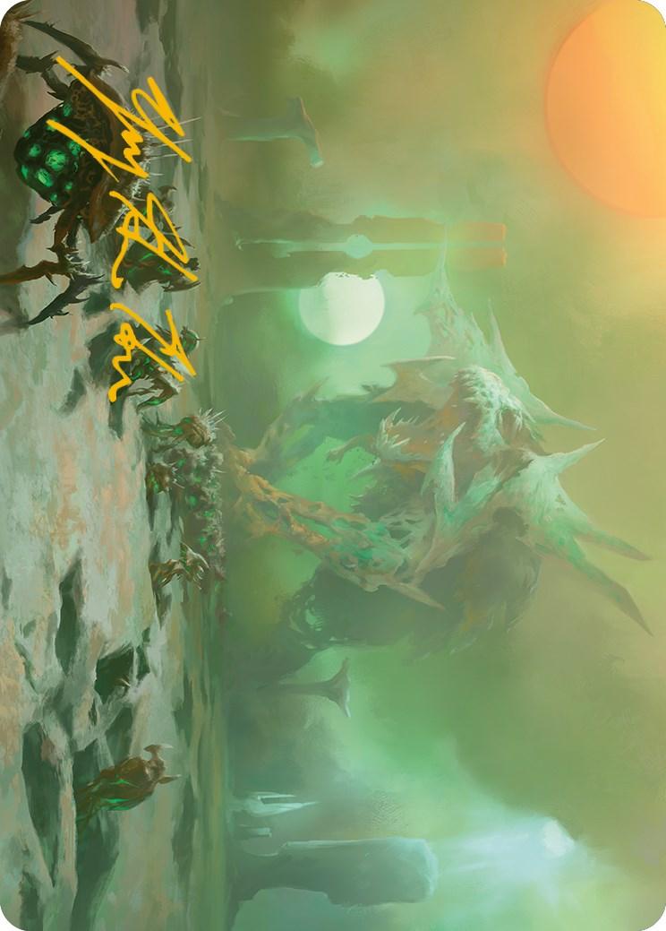 Green Sun's Twilight Art Card (Gold-Stamped Signature) [Phyrexia: All Will Be One Art Series] - POKÉ JEUX