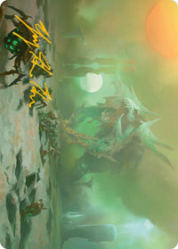 Green Sun's Twilight Art Card (Gold-Stamped Signature) [Phyrexia: All Will Be One Art Series] - POKÉ JEUX
