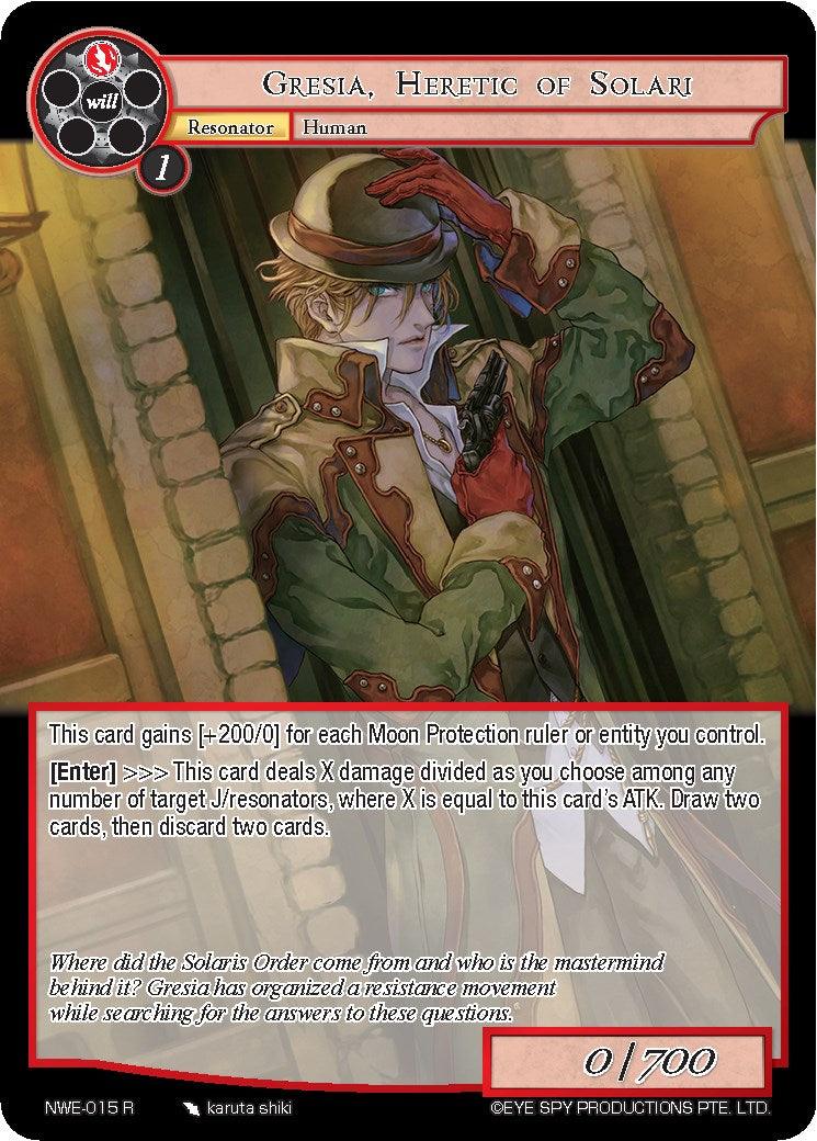Gresia, Heretic of Solari (NWE-015 R) [A New World Emerges] - POKÉ JEUX