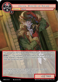 Gresia, Heretic of Solari (NWE-015 R) [A New World Emerges] - POKÉ JEUX