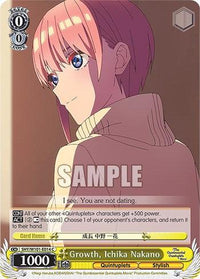 Growth, Ichika Nakano (5HY/W101-E014 C) [The Quintessential Quintuplets Movie] - POKÉ JEUX