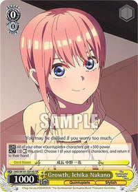 Growth, Ichika Nakano (5HY/W101-E014S SR) [The Quintessential Quintuplets Movie] - POKÉ JEUX