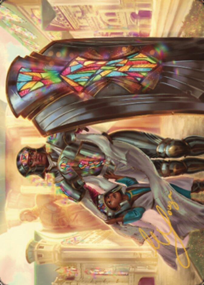 Guardian of New Benalia Art Card (Gold-Stamped Signature) [Dominaria United Art Series] - POKÉ JEUX