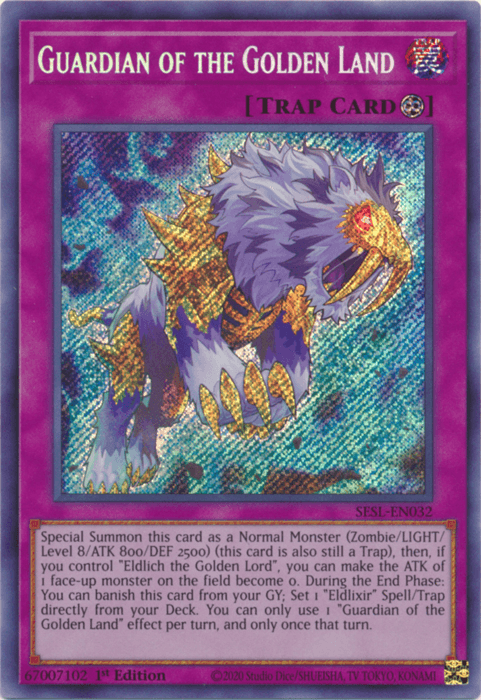 Guardian of the Golden Land [SESL-EN032] Secret Rare - POKÉ JEUX