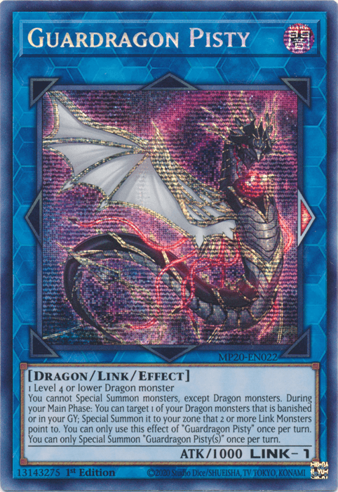 Guardragon Pisty [MP20-EN022] Prismatic Secret Rare - POKÉ JEUX