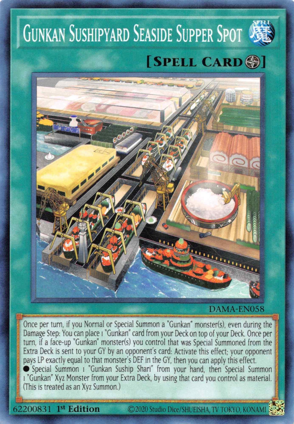 Gunkan Sushipyard Seaside Supper Spot [DAMA-EN058] Common - POKÉ JEUX
