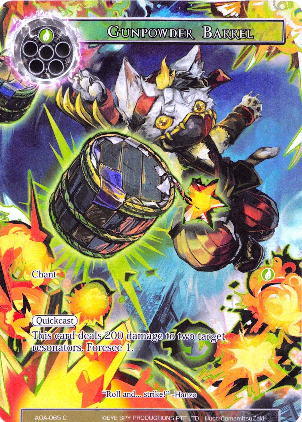 Gunpowder Barrel (Full Art) (AOA-065) [Awakening of the Ancients] - POKÉ JEUX