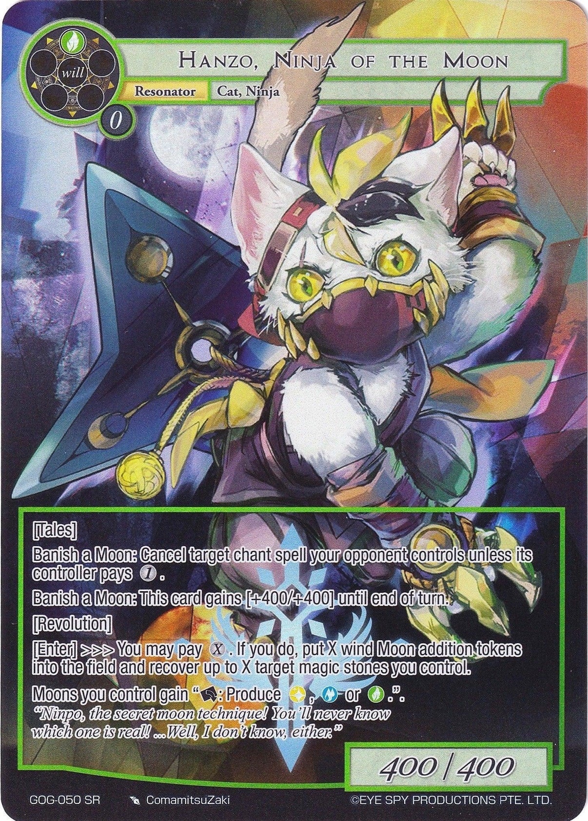 Hanzo, Ninja of the Moon (Full Art) (GOG-050) [Game of Gods] - POKÉ JEUX