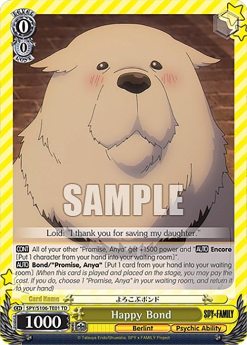 Happy Bond (SPY/S106-TE01 TD) [SPY x FAMILY] - POKÉ JEUX