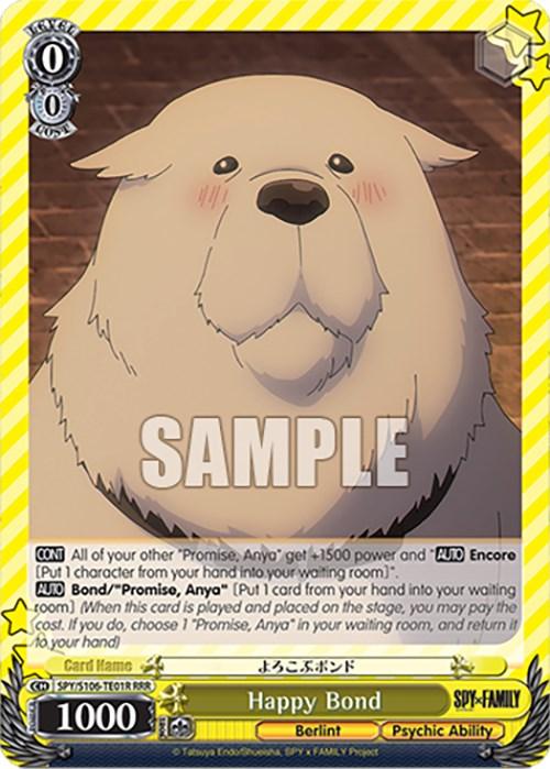 Happy Bond (SPY/S106-TE01R RRR) [SPY x FAMILY] - POKÉ JEUX