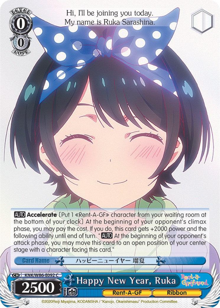 Happy New Year, Ruka (KNK/W86-E092 C) [Rent-A-Girlfriend] - POKÉ JEUX