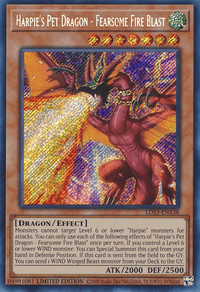 Harpie's Pet Dragon - Fearsome Fire Blast [LDS3-EN138] Secret Rare - POKÉ JEUX