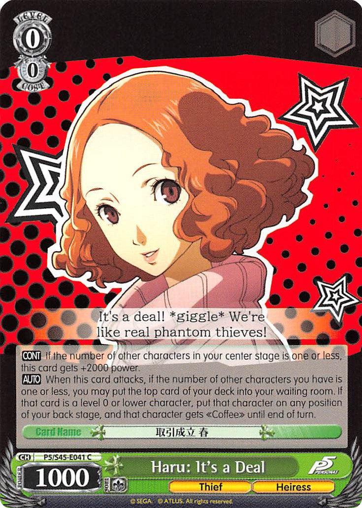 Haru: It's a Deal (P5/S45-E041 C) [Persona 5] - POKÉ JEUX