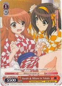 Haruhi & Mikuru in Yukata (SY/W08-E061 U) [The Melancholy of Haruhi Suzumiya] - POKÉ JEUX