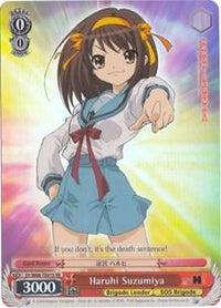 Haruhi Suzumiya (SY/W08-TE01S SR) [The Melancholy of Haruhi Suzumiya] - POKÉ JEUX