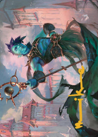 Haughty Djinn Art Card (Gold-Stamped Signature) [Dominaria United Art Series] - POKÉ JEUX