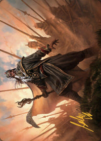 Hazezon, Shaper of Sand Art Card (Gold-Stamped Signature) [Dominaria United Art Series] - POKÉ JEUX