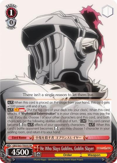 He Who Slays Goblins, Goblin Slayer (GBS/S63-TE03S SR) [Goblin Slayer] - POKÉ JEUX
