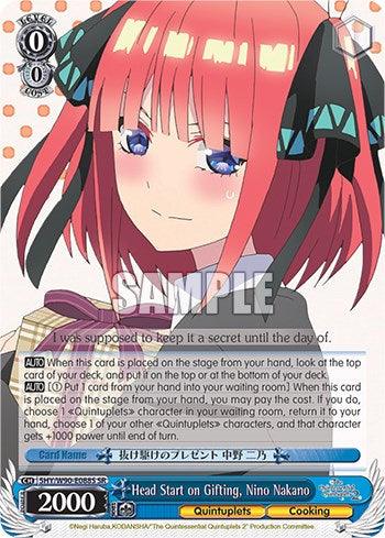 Head Start on Gifting, Nino Nakano (5HY/W90-E088S SR) [The Quintessential Quintuplets 2] - POKÉ JEUX