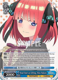 Head Start on Gifting, Nino Nakano (5HY/W90-E088S SR) [The Quintessential Quintuplets 2] - POKÉ JEUX