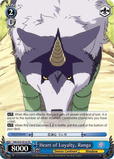 Heart of Loyalty, Ranga (TSK/S70-TE16 TD) [That Time I Got Reincarnated as a Slime] - POKÉ JEUX