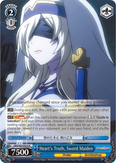 Heart's Truth, Sword Maiden (GBS/S63-E074 R) [Goblin Slayer] - POKÉ JEUX