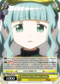 Heartfelt Thanks, Sana (MR/W80-E018 C) [Magia Record: Puella Magi Madoka Magica [Side Story] (Anime)] - POKÉ JEUX