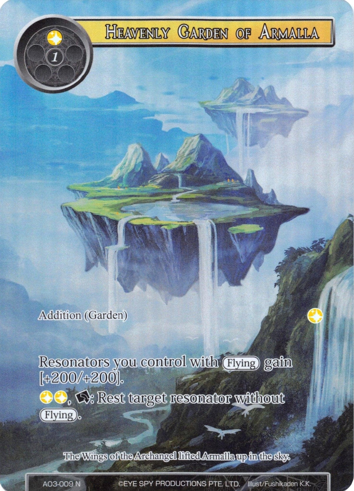 Heavenly Garden of Armalla (Full Art) (AO3-009) [Alice Origin III] - POKÉ JEUX