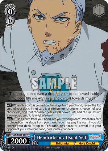 Hendrickson: Usual Self (Foil) [The Seven Deadly Sins: Revival of The Commandments] - POKÉ JEUX