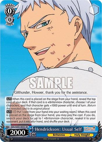Hendrickson: Usual Self (SR) [The Seven Deadly Sins: Revival of The Commandments] - POKÉ JEUX