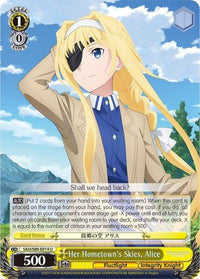 Her Hometown's Skies, Alice (SAO/S80-E014 U) [Sword Art Online -Alicization- Vol.2] - POKÉ JEUX