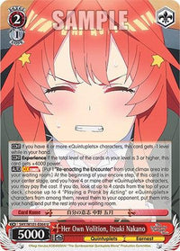 Her Own Volition, Itsuki Nakano (5HY/W101-E064 U) [The Quintessential Quintuplets Movie] - POKÉ JEUX