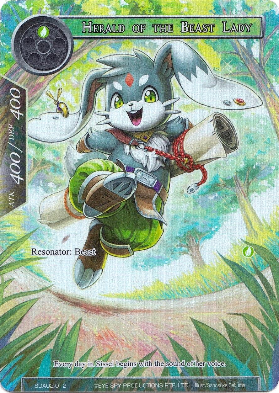 Herald of the Beast Lady (Full Art) (SDAO2-012) [Alice Origin II Starter Deck] - POKÉ JEUX