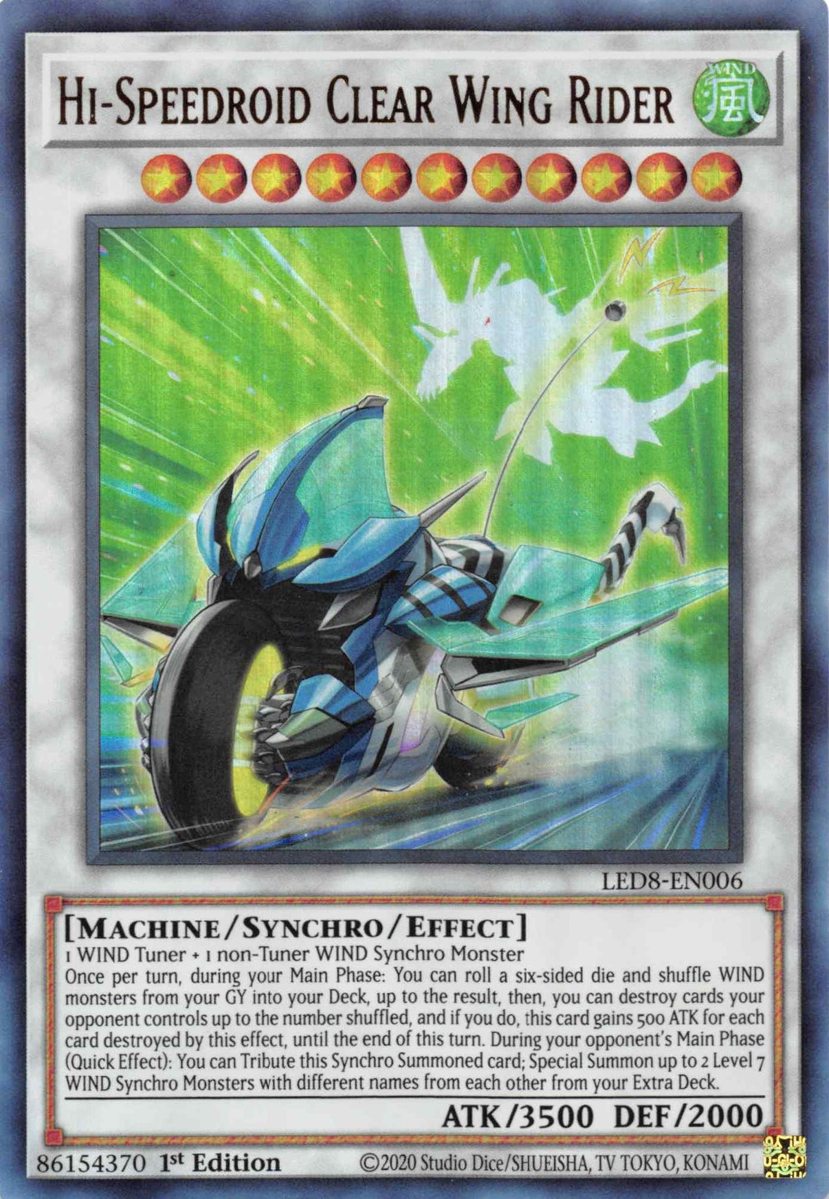 Hi-Speedroid Clear Wing Rider [LED8-EN006] Ultra Rare - POKÉ JEUX