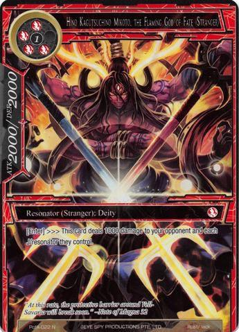Hino Kagutsuchino Mikoto, the Flaming God of Fate (Stranger) (Full Art) (PofA-022) [Alice Origin IV: Prologue of Attoractia] - POKÉ JEUX