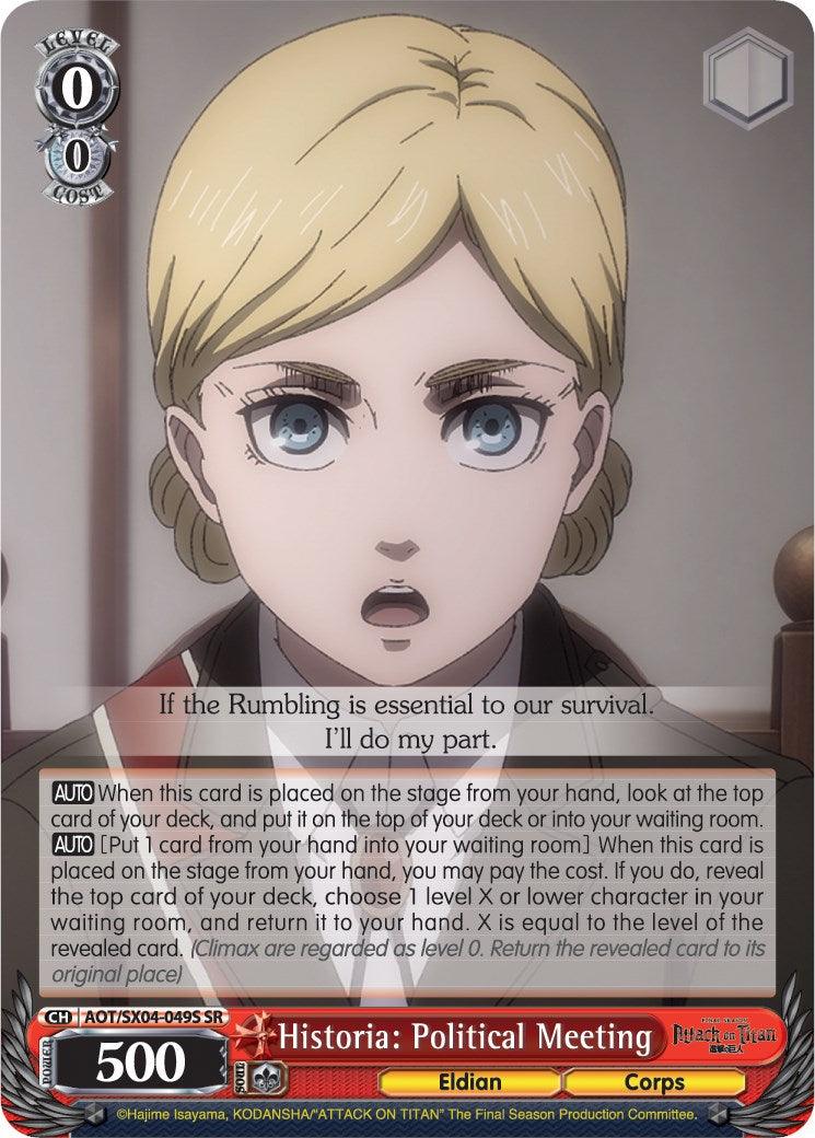 Historia: Political Meeting (Foil) [Attack On Titan: Final Season] - POKÉ JEUX