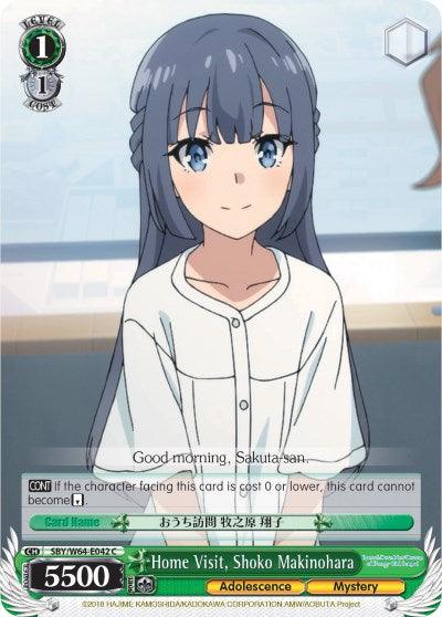 Home Visit, Shoko Makinohara (SBY/W64-E042 C) [Rascal Does Not Dream of Bunny Girl Senpai] - POKÉ JEUX