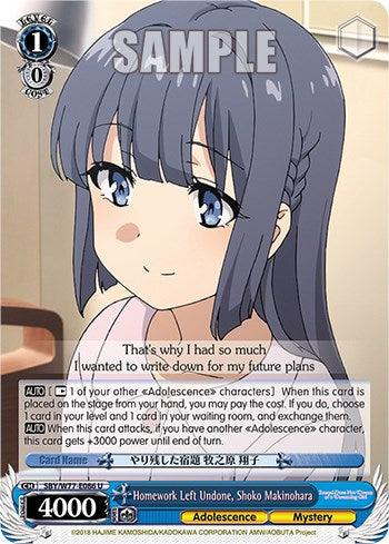 Homework Left Undone, Shoko Makinohara [Rascal Does Not Dream of a Dreaming Girl] - POKÉ JEUX